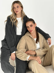 Suit Jacket and Pants (plain) polar fleece beige