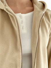Suit Jacket and Pants (plain) polar fleece beige