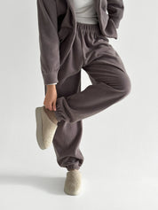 Purple Polar Fleece Suit Set (Jacket & Pants)