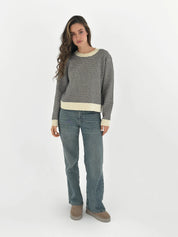 Wool sweater with a pattern