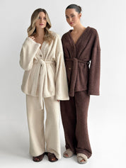 SOFT terry Pants brown