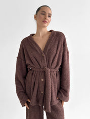 SOFT terry Pants brown