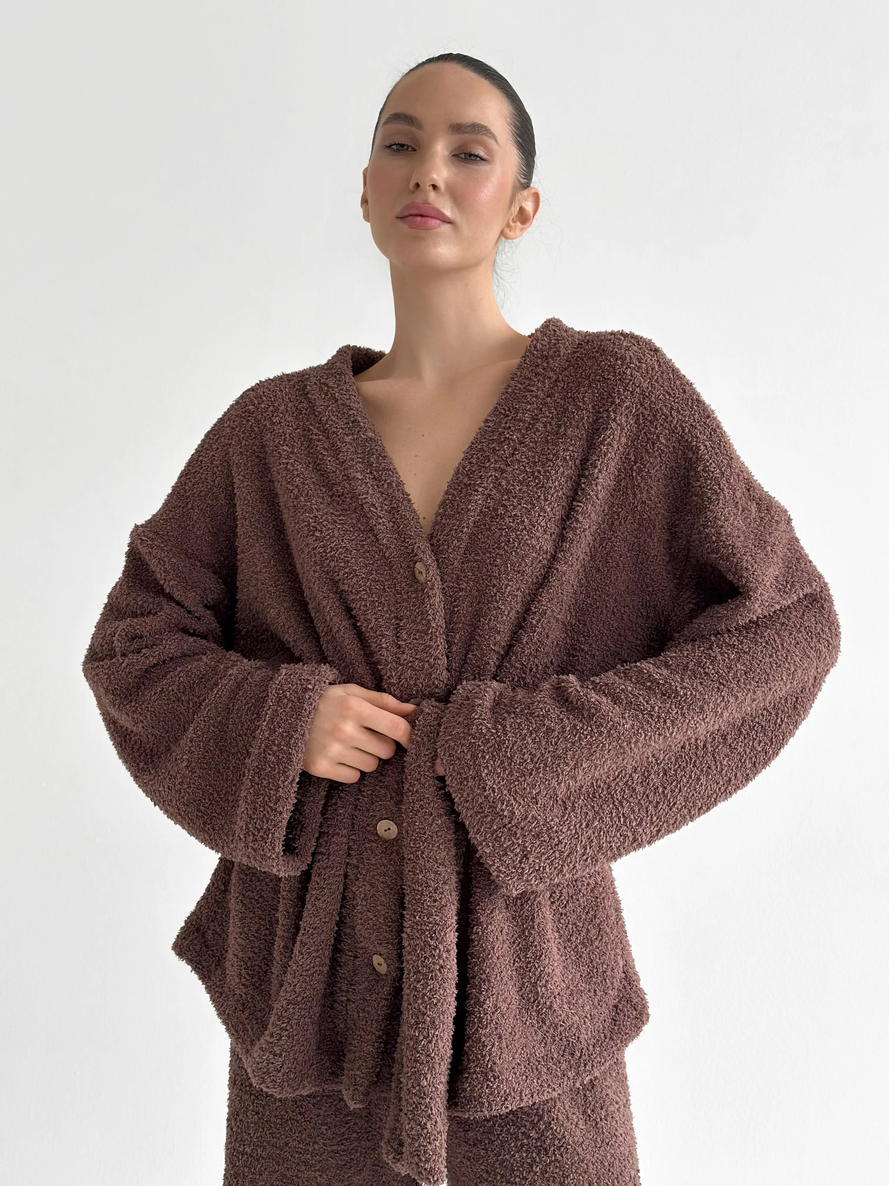 SOFT terry Pants brown