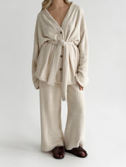SOFT terry Pants milky