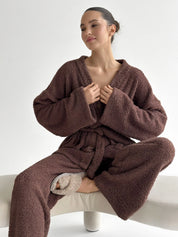 SOFT terry Pants brown