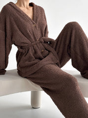 SOFT terry Pants brown