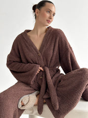 SOFT terry Pants brown