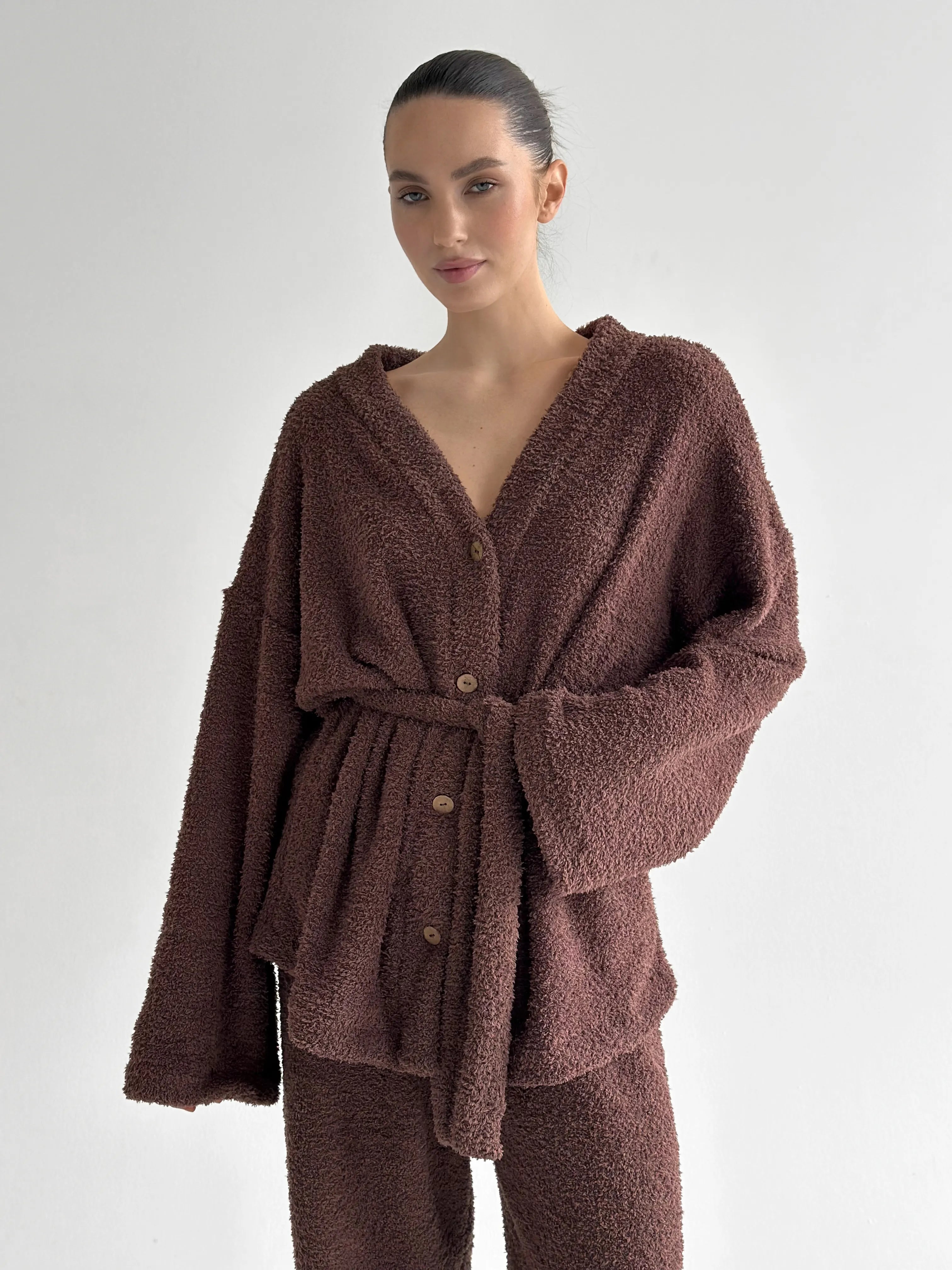 SOFT terry Pants brown