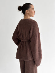 SOFT terry Pants brown