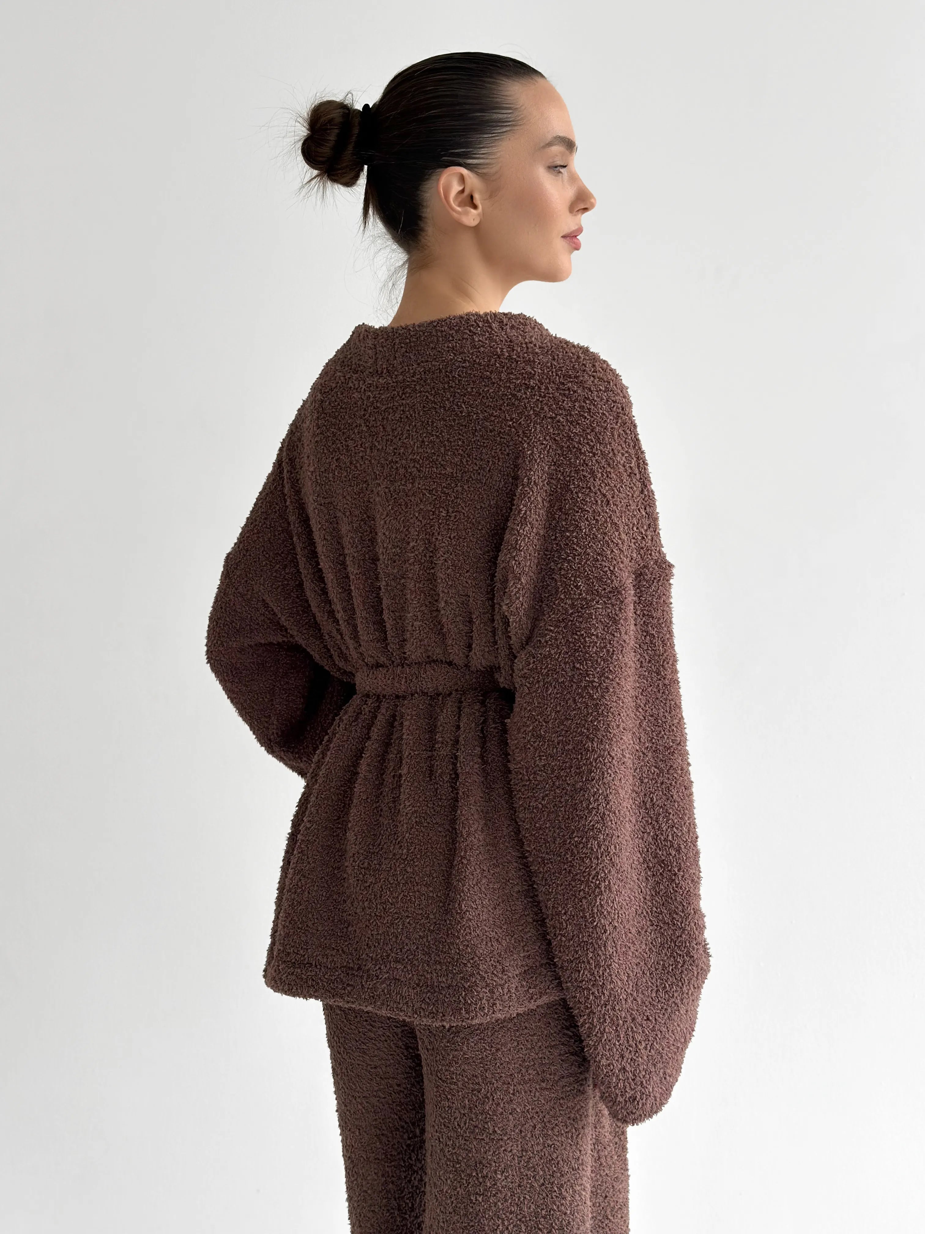 SOFT terry Pants brown