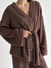 SOFT terry Pants brown