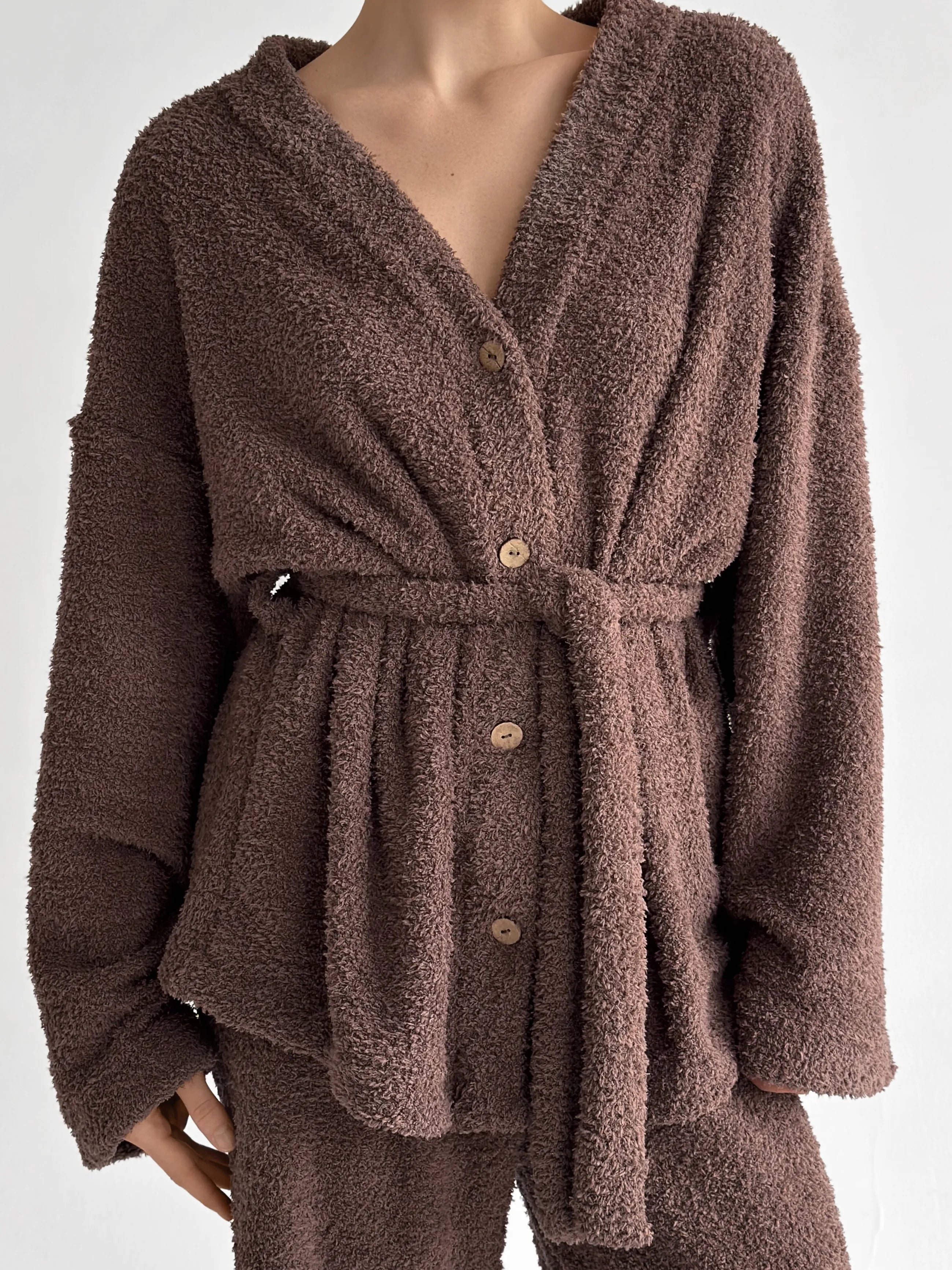 SOFT terry Pants brown