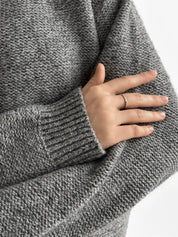 Gray zipper cardigan
