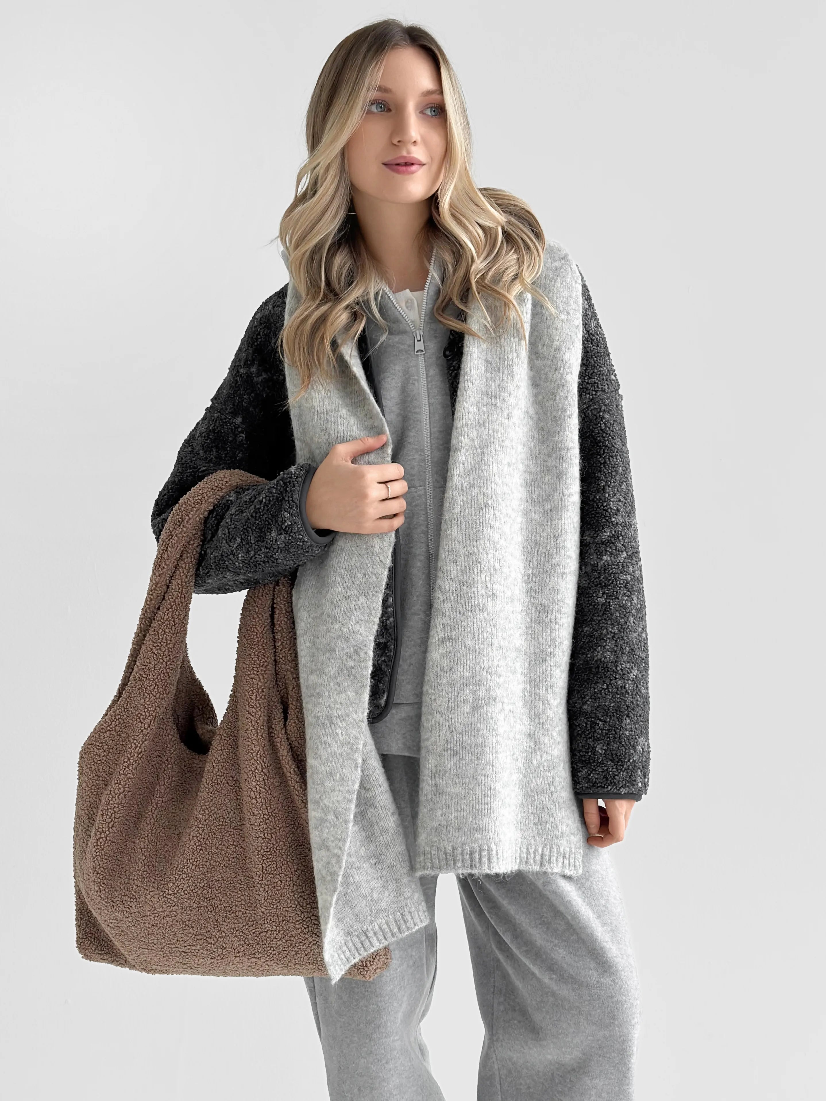 Suit Jacket and Pants (flat) 3-thread insulated gray