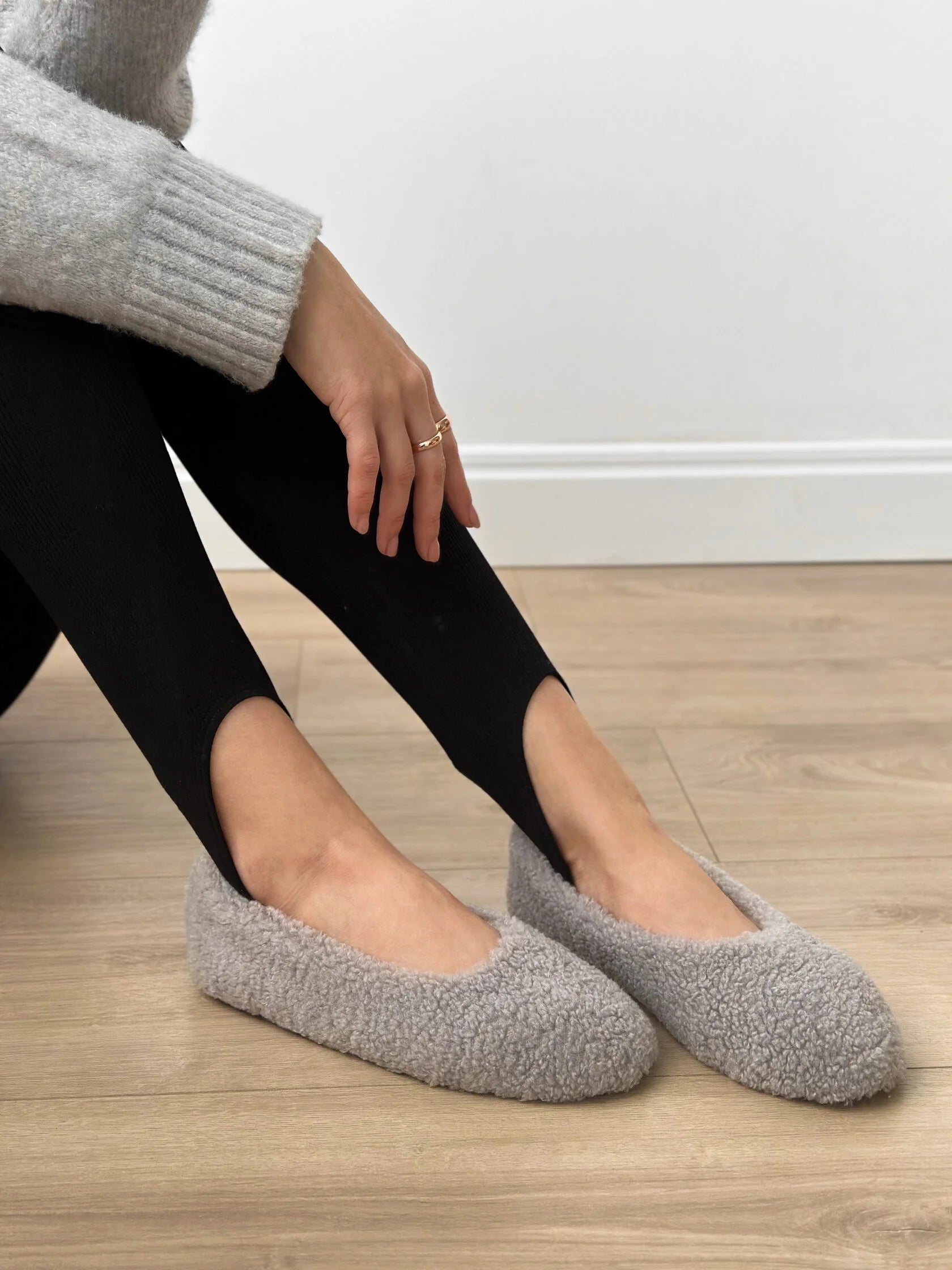 Shoes Women's ballet flats TEDDY grey