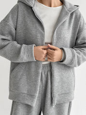 Suit Jacket and Pants (flat) 3-thread insulated gray