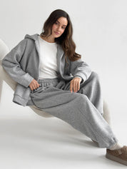 Suit Jacket and Pants (flat) 3-thread insulated gray