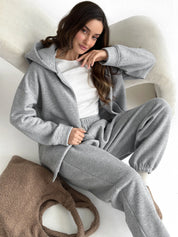 Suit Jacket and Pants (flat) 3-thread insulated gray