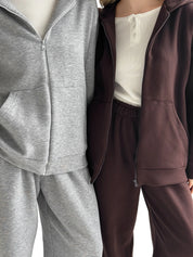 Suit Jacket and Pants (flat) 3-thread insulated gray