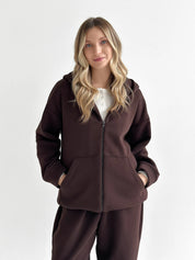 Suit Jacket and Pants (flat) 3-thread insulated brown