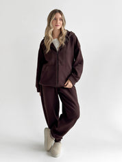 Suit Jacket and Pants (flat) 3-thread insulated brown