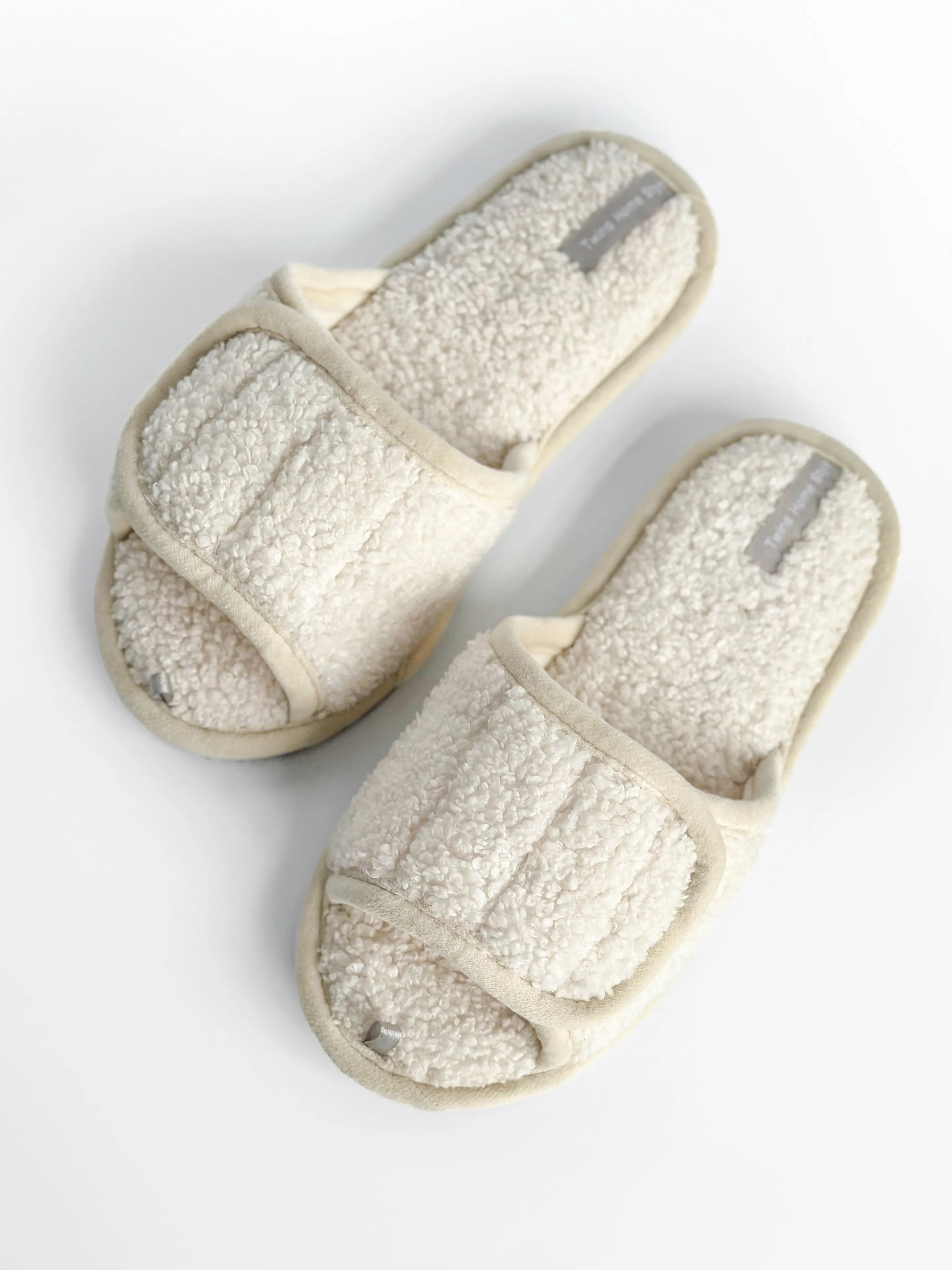 Women's slippers HS open TEDDI white