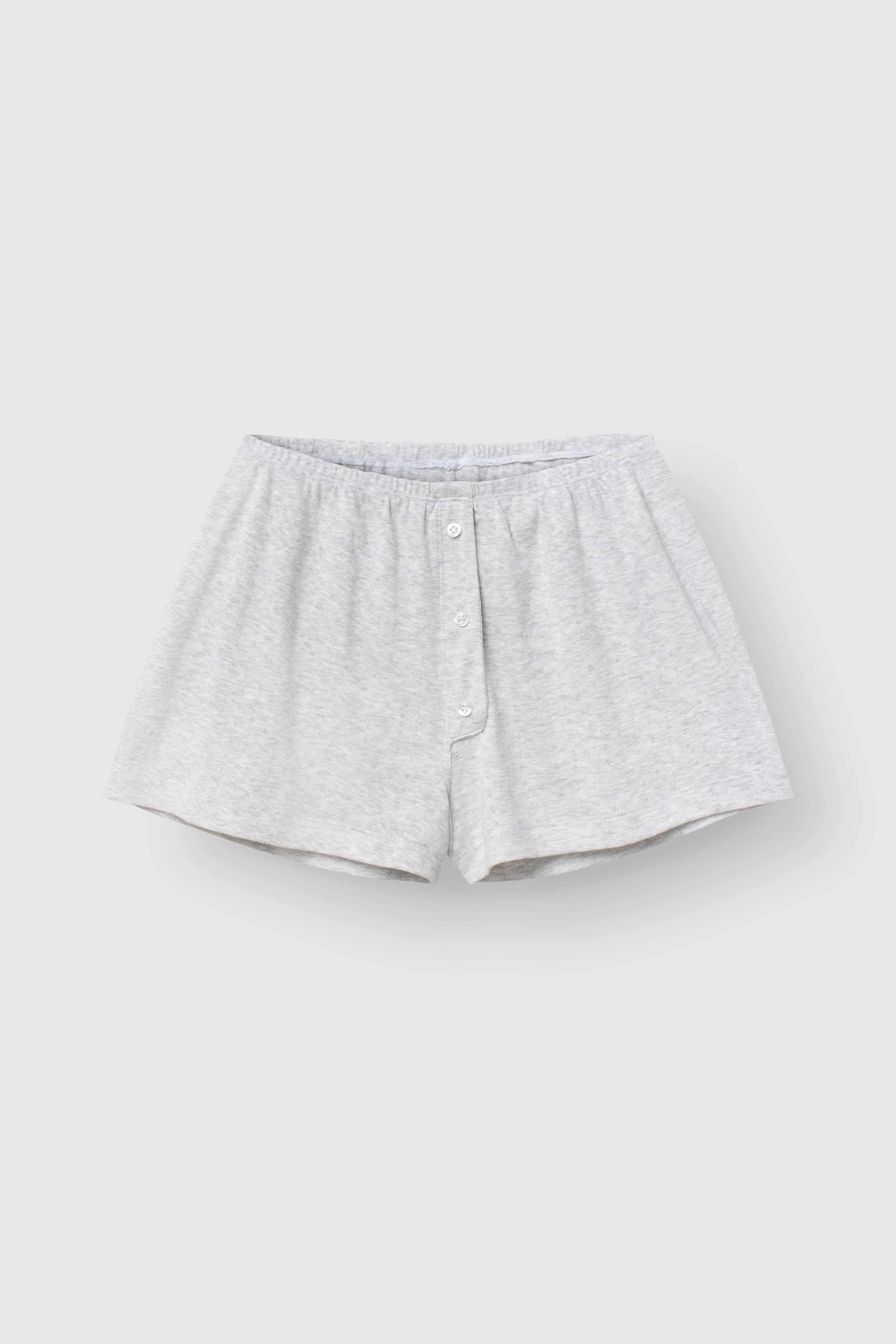 Ribbed shorts gray