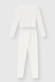 Ribbed milk joggers