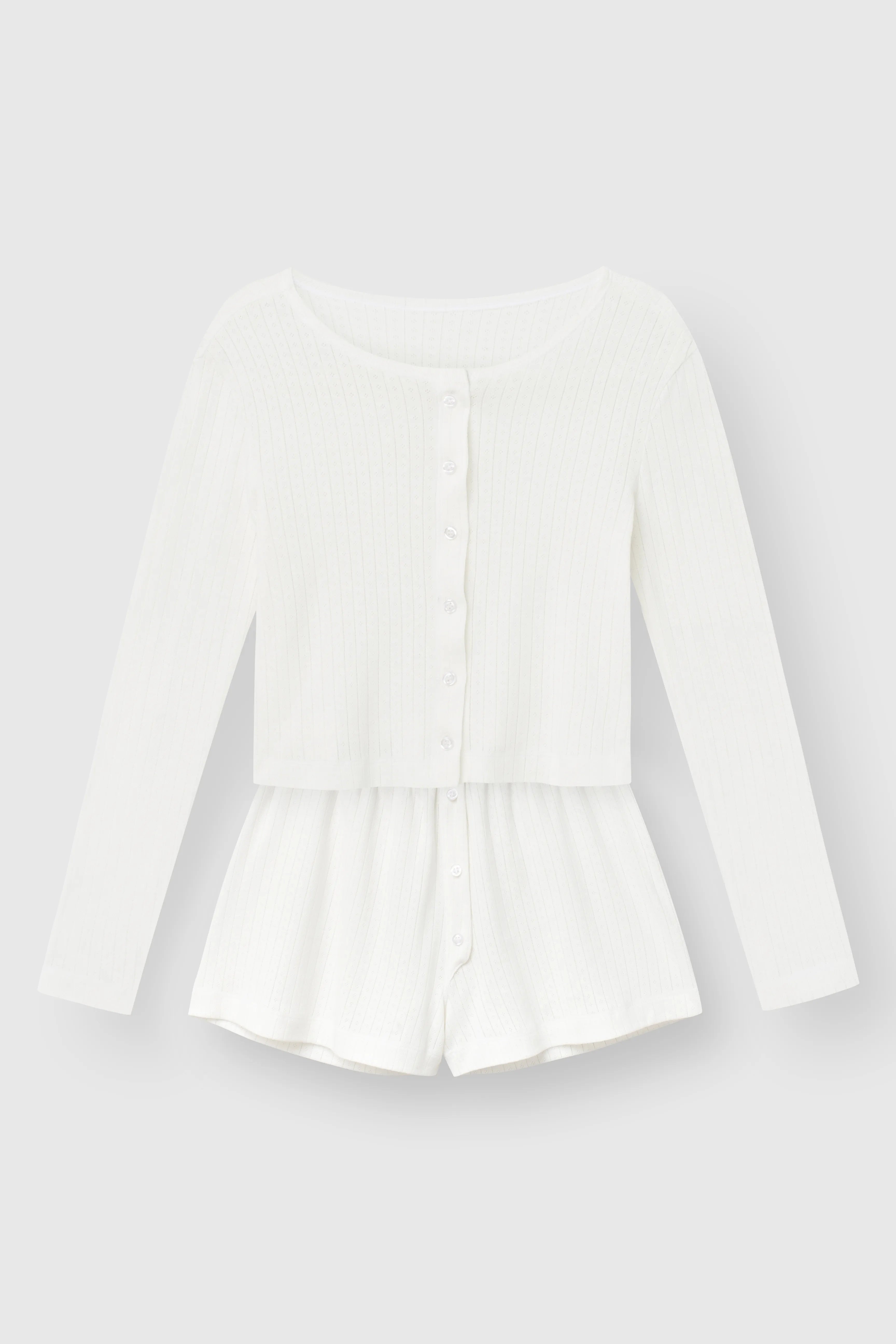 Ribbed longsleeve milk