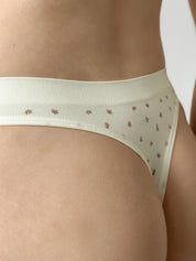 Lingerie panties thong basic milky rose