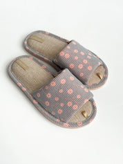 Women's slippers HS-VL velvet Spring blue