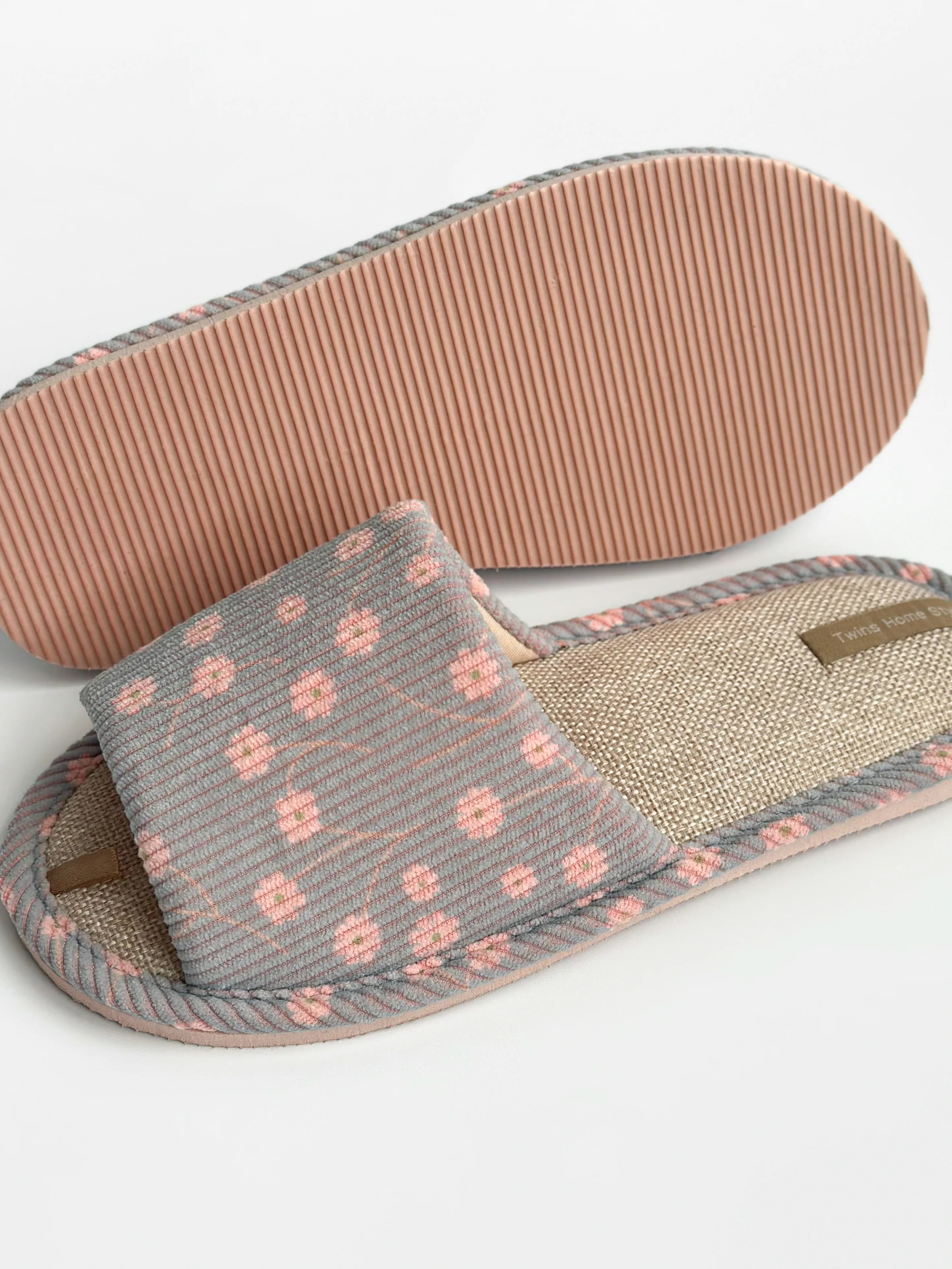 Women's slippers HS-VL velvet Spring blue