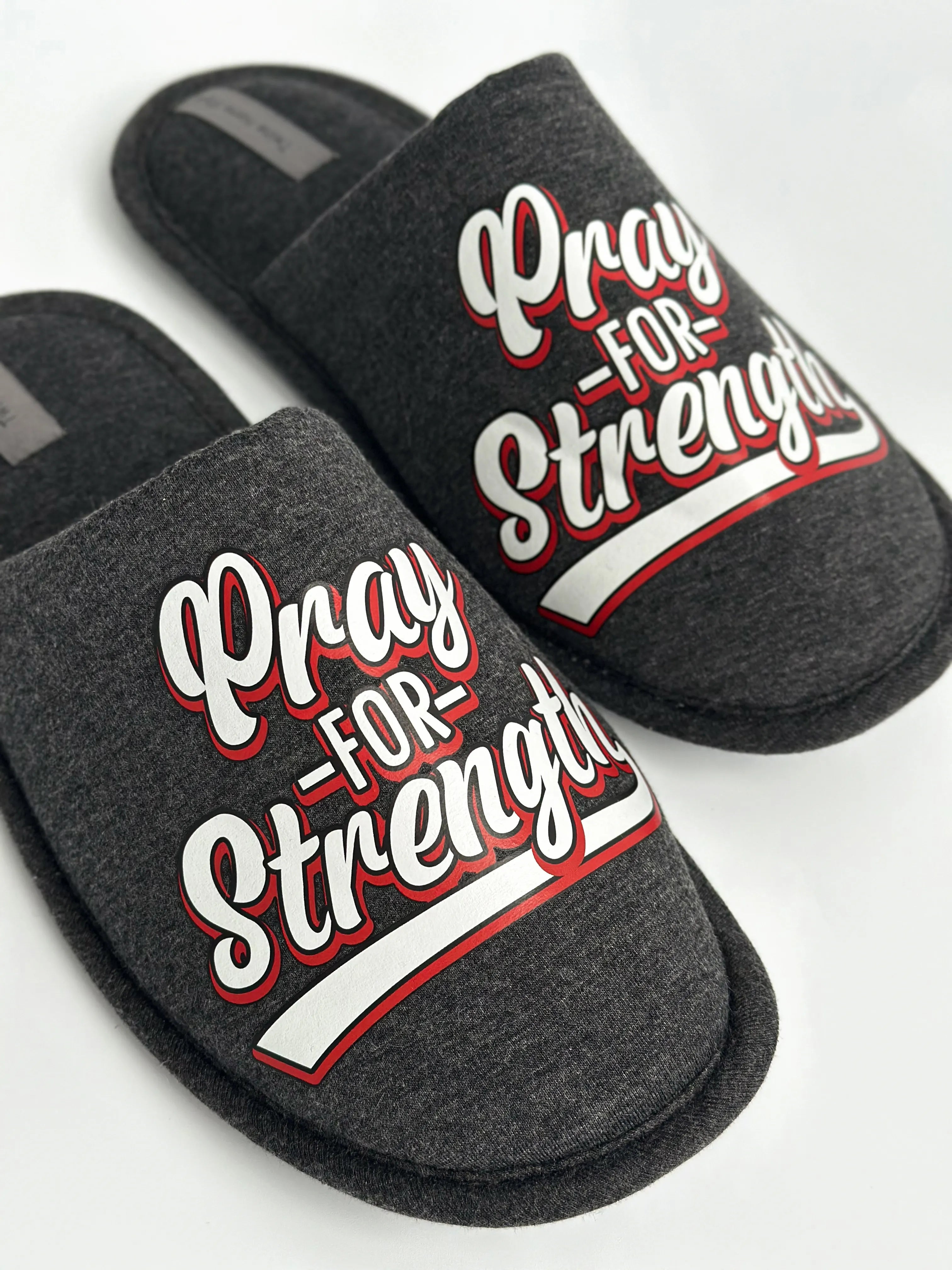 Men's slippers HS-VL closed melange graphite with PVC sticker