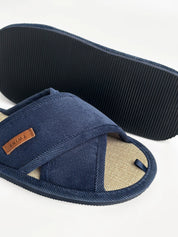 Men's slippers HS-VL corduroy X blue