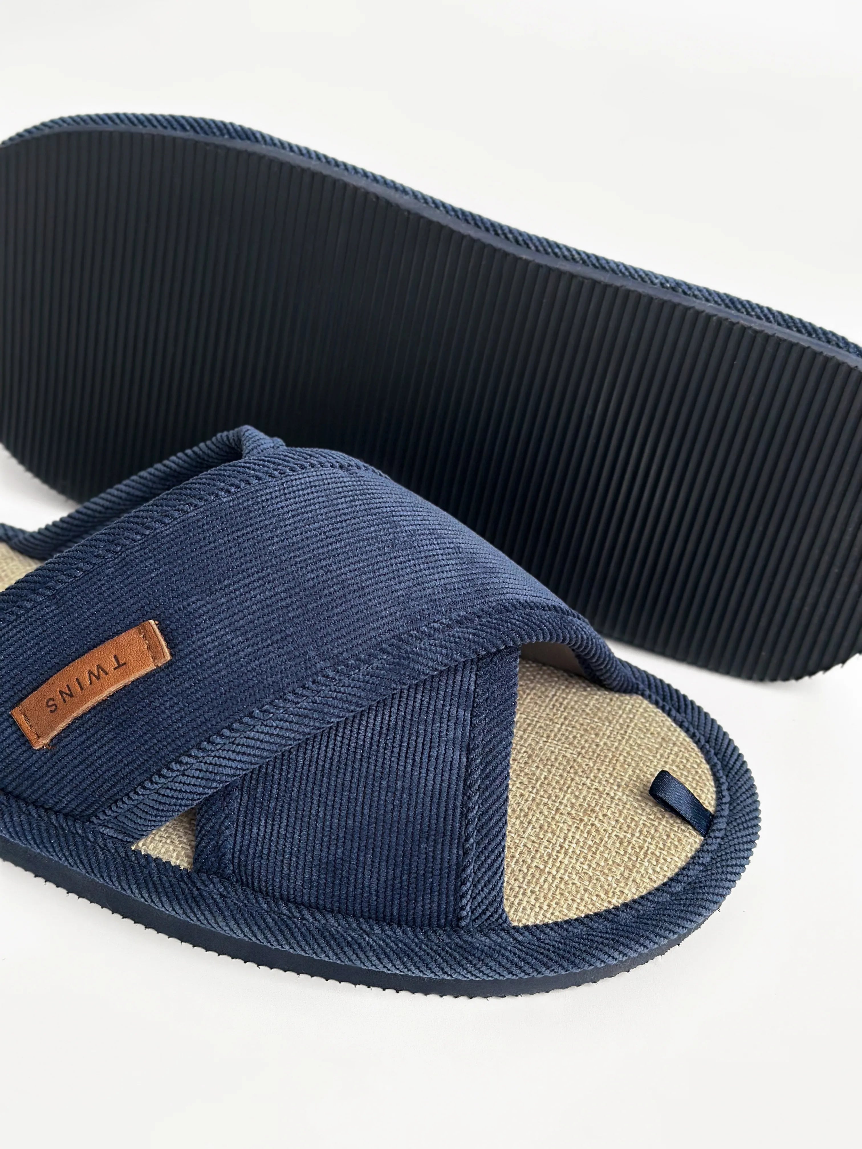 Men's slippers HS-VL corduroy X blue