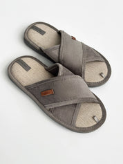 Men's slippers HS-VL corduroy X gray