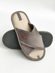 Men's slippers HS-VL corduroy X gray