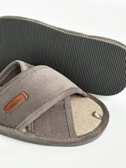 Men's slippers HS-VL corduroy X gray