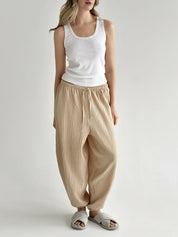 Muslin Pants Mono Harem Pants beige 2-sl.
