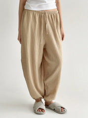 Muslin Pants Mono Harem Pants beige 2-sl.