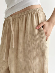 Muslin Pants Mono Harem Pants beige 2-sl.