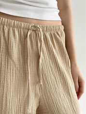 Muslin Pants Mono Harem Pants beige 2-sl.