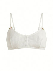 Lingerie Top milk Ribbed
