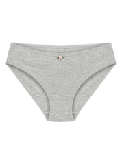Lingerie Slips Light Gray Ribbed