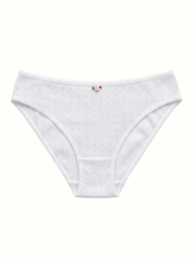 Lingerie Slips White Ribbed