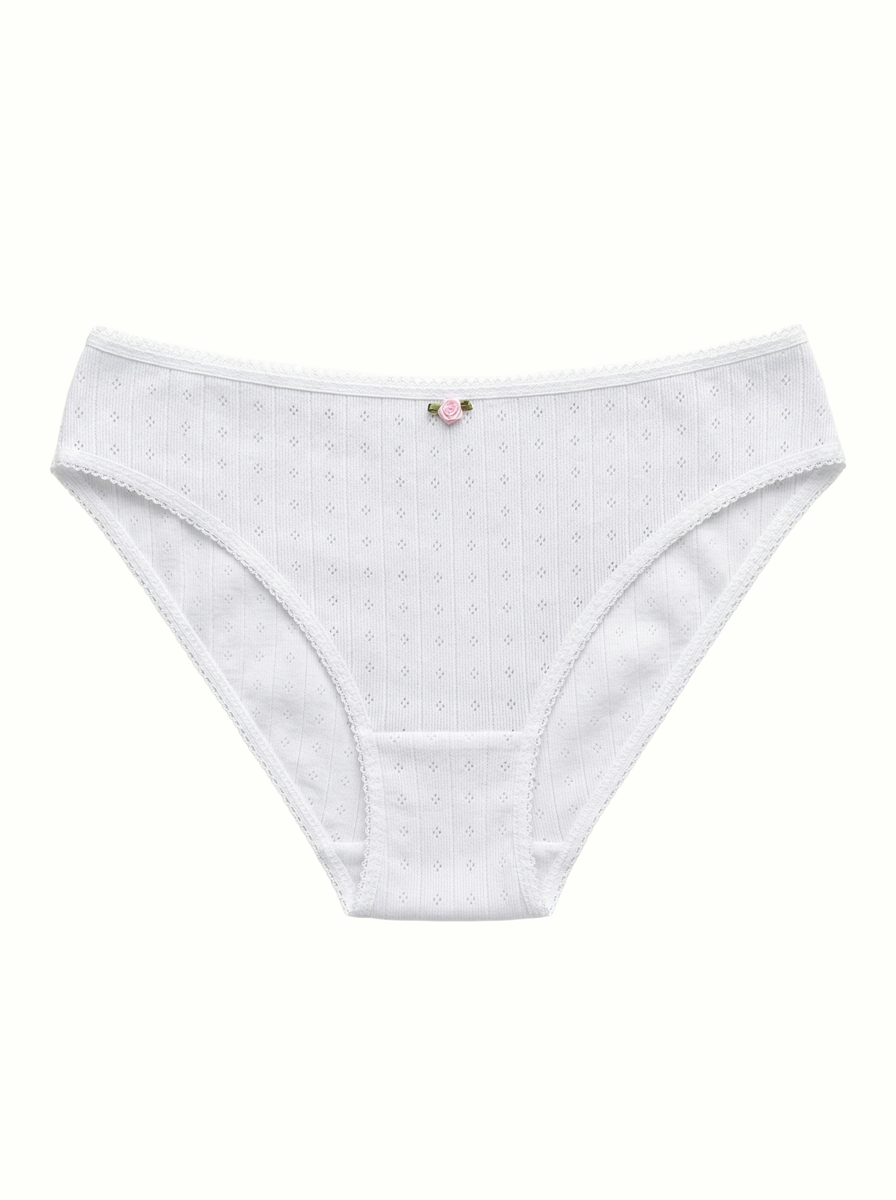 Lingerie Slips White Ribbed