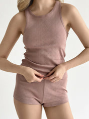 Ribbed mink t-shirt