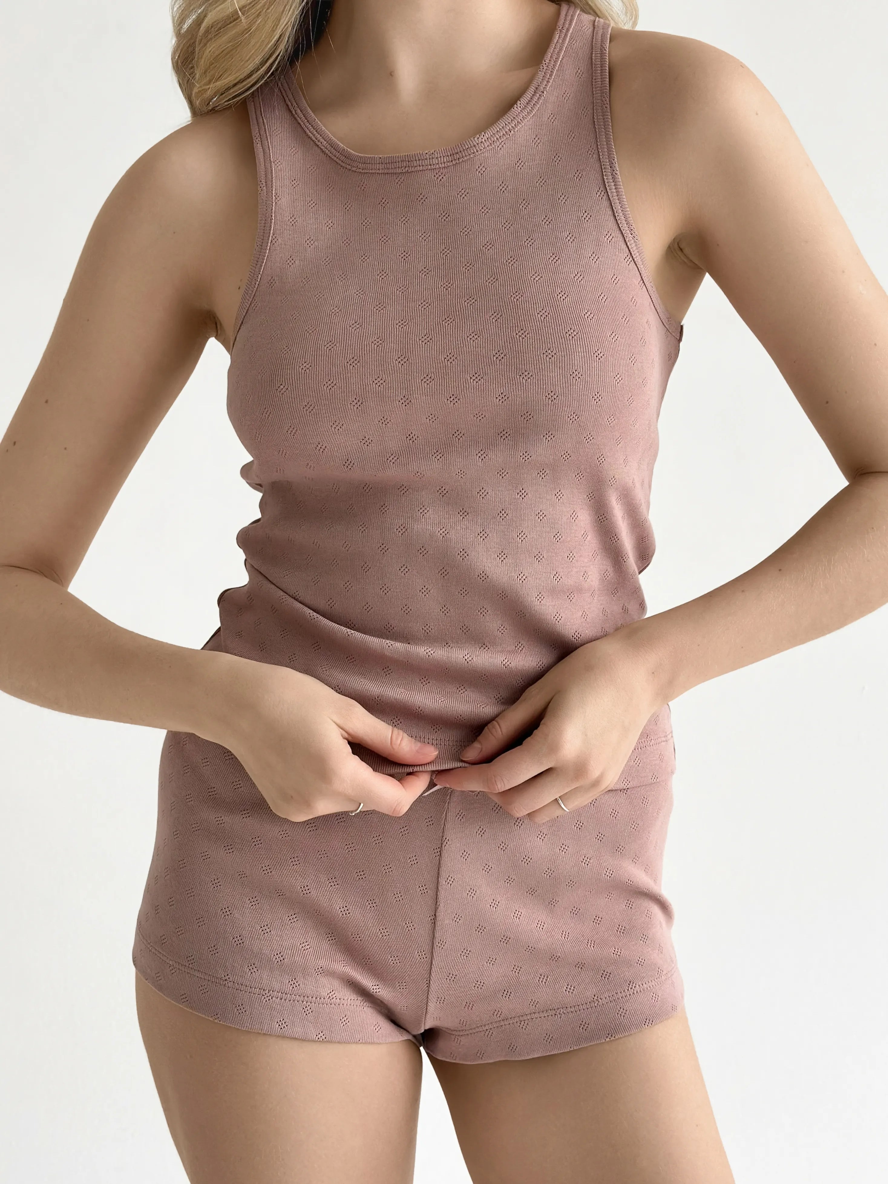 Ribbed mink t-shirt