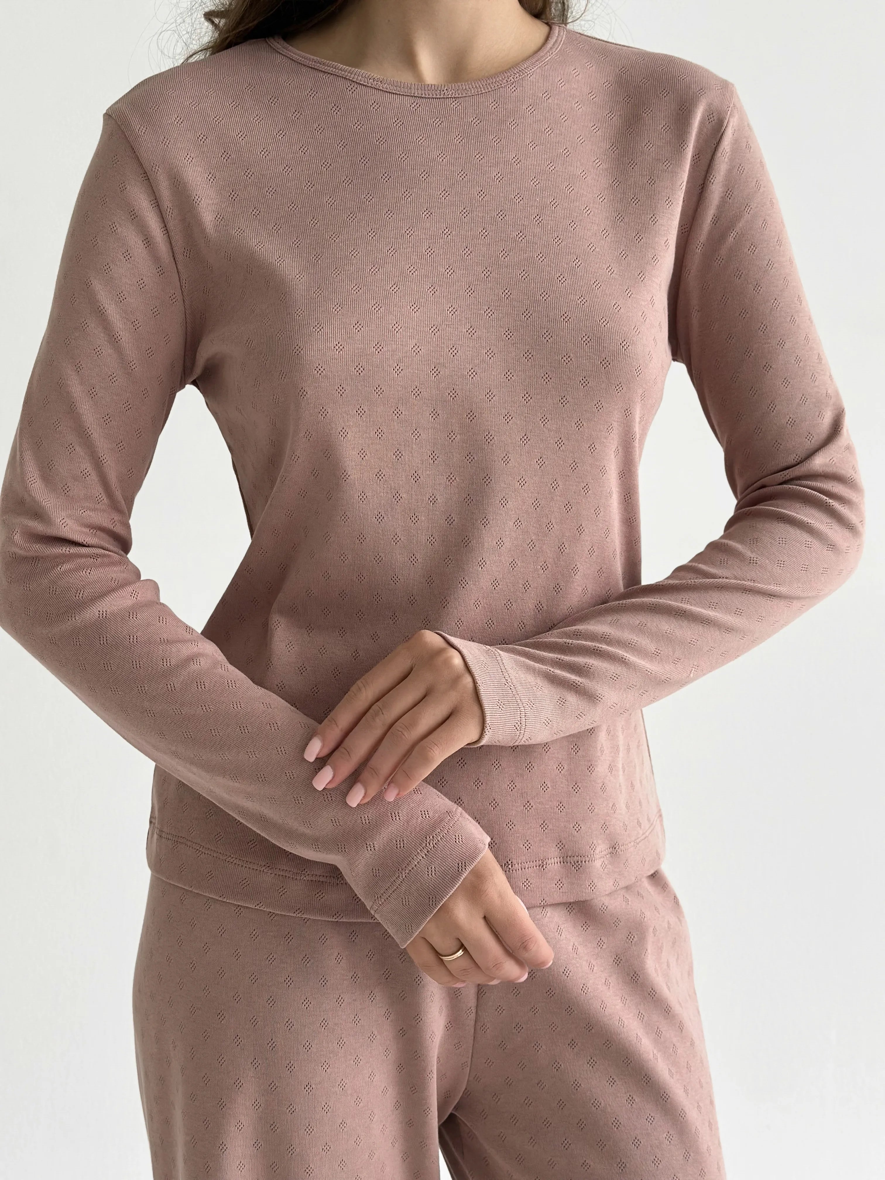 Ribana long-sleeve mink (without button)