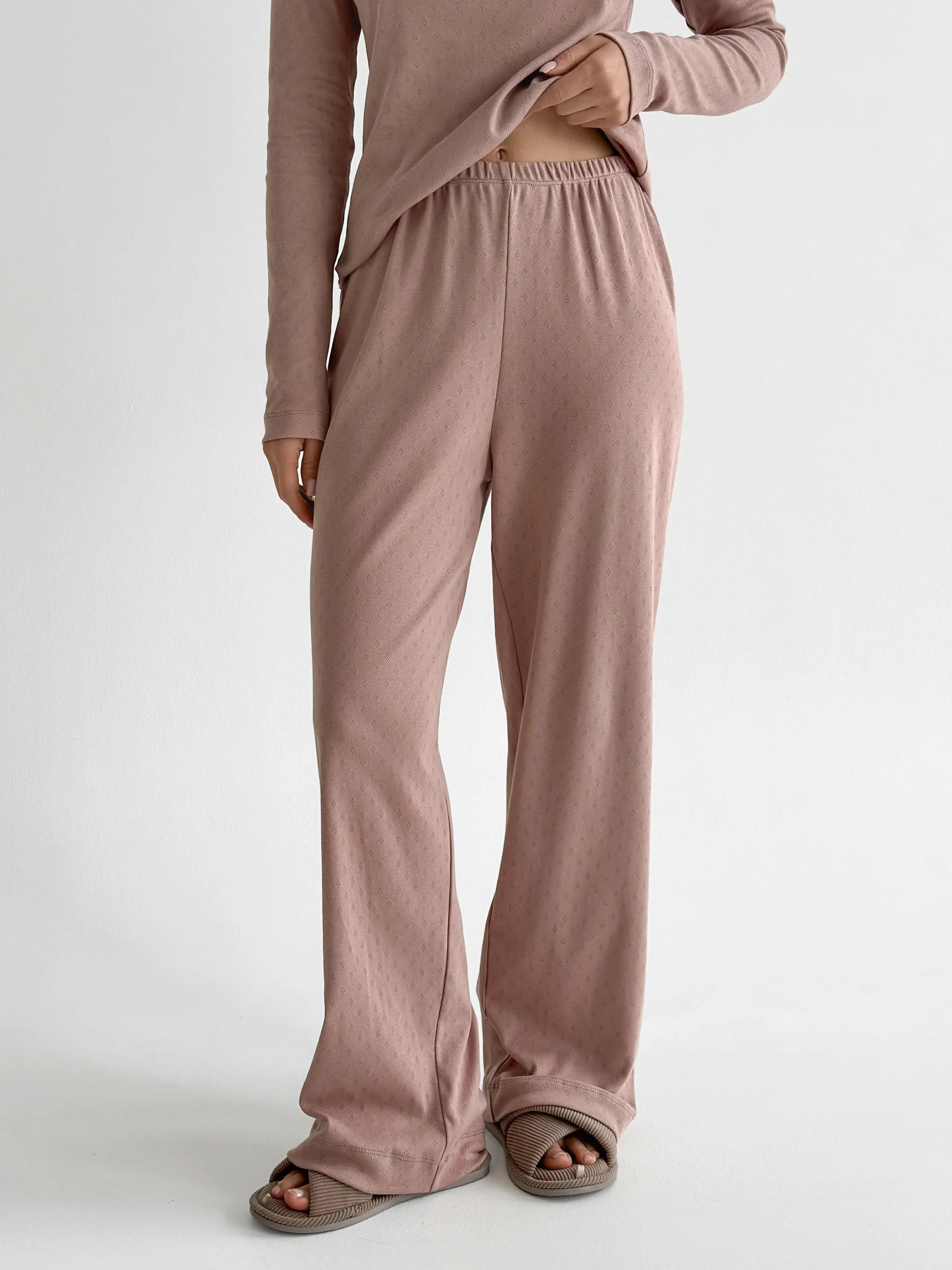 Ribana wide mink pants